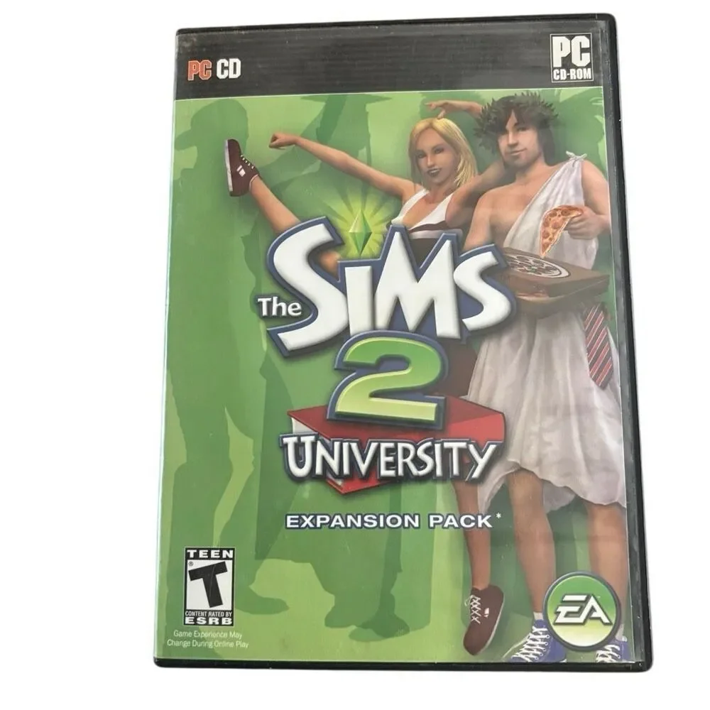 Sims 2 & Sims 2 University Expansion Pack PC CD-ROM